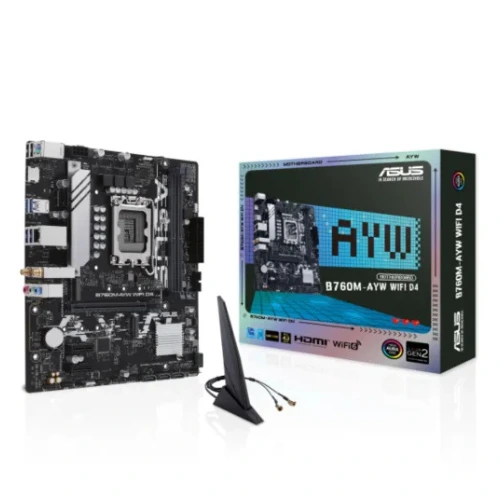 ASUS B760M-AYW D4 mATX With WiFi Motherboard