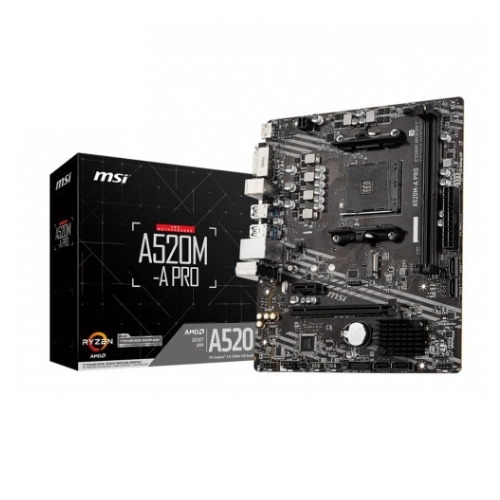 MSI A520M-A Pro AM4 AMD Micro-ATX Motherboard