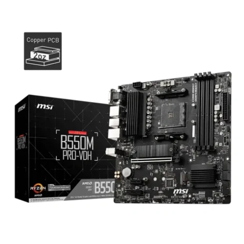 MSI B550M Pro-VDH AMD AM4 DDR4 Micro-ATX Motherboard